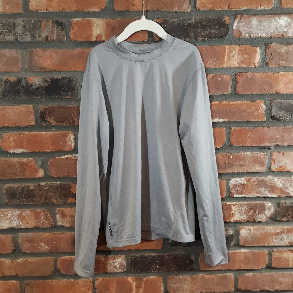 Layer8 Qwick-Dry Long Sleeve Performance T-shirt in Gray Outdoor Unisex Youth L - Picture 2 of 6